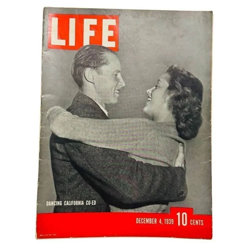 LIFE MAGAZINE DANCING CALIFORNIA CO-ED UCLA STUDENTS DANCING COVER DEC. 4, 1939